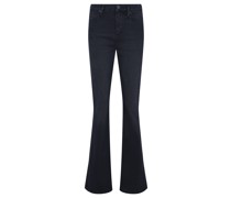 Flared Jeans Schwarz