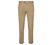 Padula Slim Fit Hose Beige