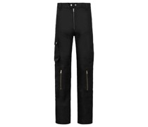 Biker Cargohose Schwarz