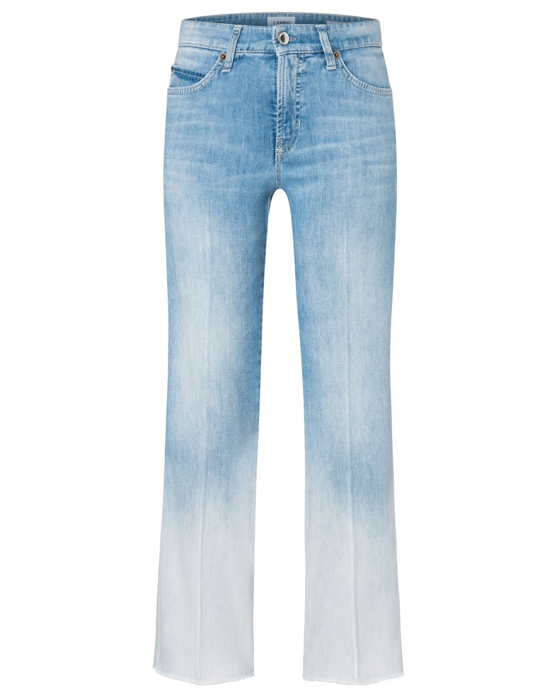 Cambio Damen Francesca Wide Leg Jeans Blau