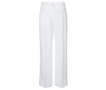 Wide Leg Hose Weiß