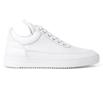 Low Top Ripple Nappa All White Sneaker Weiß