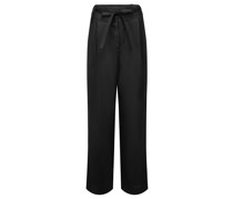 Loches A Wide Leg Hose Schwarz