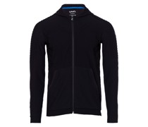 Run Fit Hooded Full Zip Jacke Schwarz