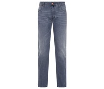 Straight Leg Jeans Grau