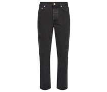 Tapered Jeans Schwarz