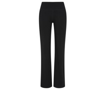 Wide Leg Hose Schwarz