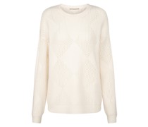 Kaschmirpullover Weiß