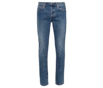 Straight Leg Jeans Blau