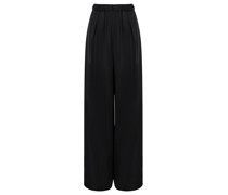Wide Leg Hose Schwarz