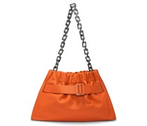 Scrunchy Satchel Schultertasche Orange