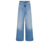 Wide Leg Jeans Blau