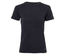 UA Seamless Run SS T-Shirt Schwarz