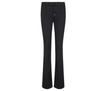 Flared Jeans Schwarz
