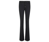 Flared Jeans Schwarz