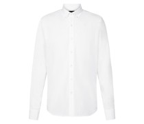 Slim Fit Casual-Hemd Weiß
