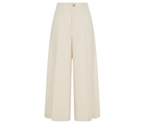 Wide Leg Hose Beige
