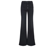 Flared Jeans Schwarz