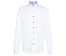 Slim Fit Casual-Hemd Weiß