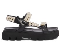 Skill Trecking Plateausandalen Schwarz