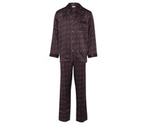 Silk Nightwear Pyjama Rot