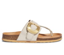 Chany Zehensandale Beige