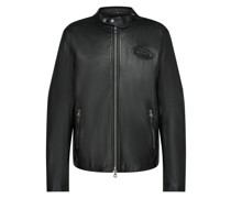 L-Metal Lederjacke Schwarz