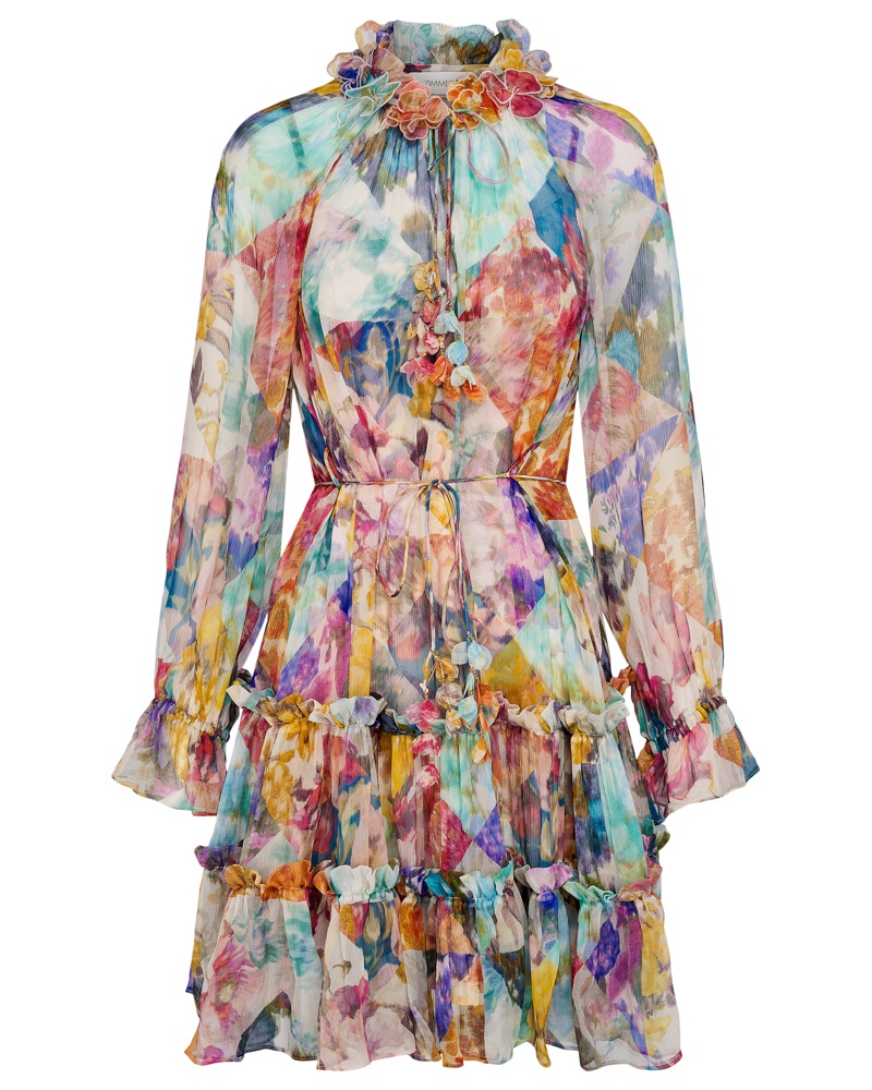 Zimmermann Damen High Tide Swing Mini Minikleid Mehrfarbig OE8548 Zimmermann Damen High Tide Swing Mini Minikleid Mehrfarbig OE8548