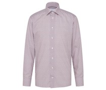 Slim Fit Casual-Hemd Rosa