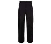 Wide Leg Hose Schwarz