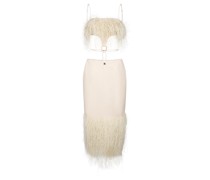 La Robe Raphia Maxikleid Beige