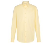 Fitted Body Casual-Hemd Gelb