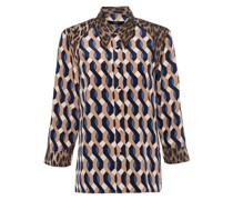 Business-Bluse Mehrfarbig