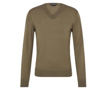 Wollpullover olive