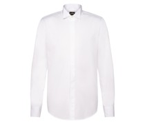 Slim Fit Business-Hemd Weiß