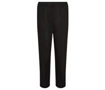 Cropped Hose Schwarz