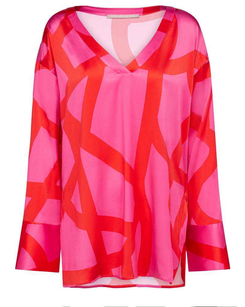 (THE MERCER) N.Y. Damen Bluse Mehrfarbig OE6369 (THE MERCER) N.Y. Damen Bluse Mehrfarbig OE6369