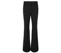 Demitria Wide Leg Hose Schwarz