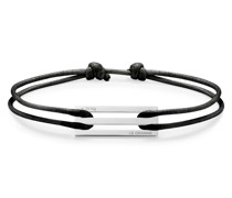 2,5g sterling silver cord bracelet Armband Schwarz