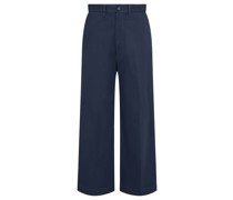 Wide Leg Hose Navy