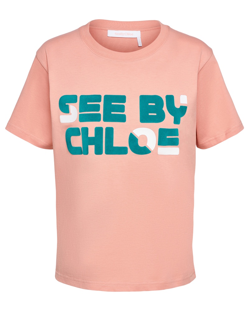 See by Chloé Damen T-Shirt Rosa