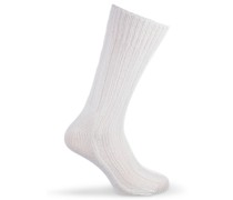 Kaschmir Socken Weiß
