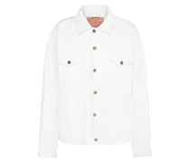 Jeansjacke Weiß