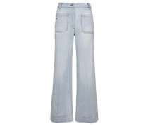 High Waist Blau