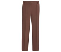 Cleo Wide Leg Hose Braun