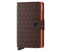 MOp-Brown-Orange Miniwallet Braun