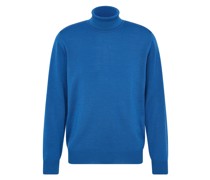 Rollkragenpullover Blau