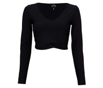 Siya Cropped Top Schwarz