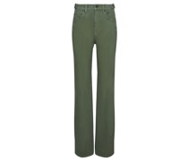 Straight Leg Jeans Grün