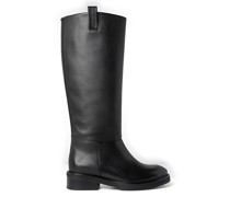Frances Flache Stiefel Schwarz